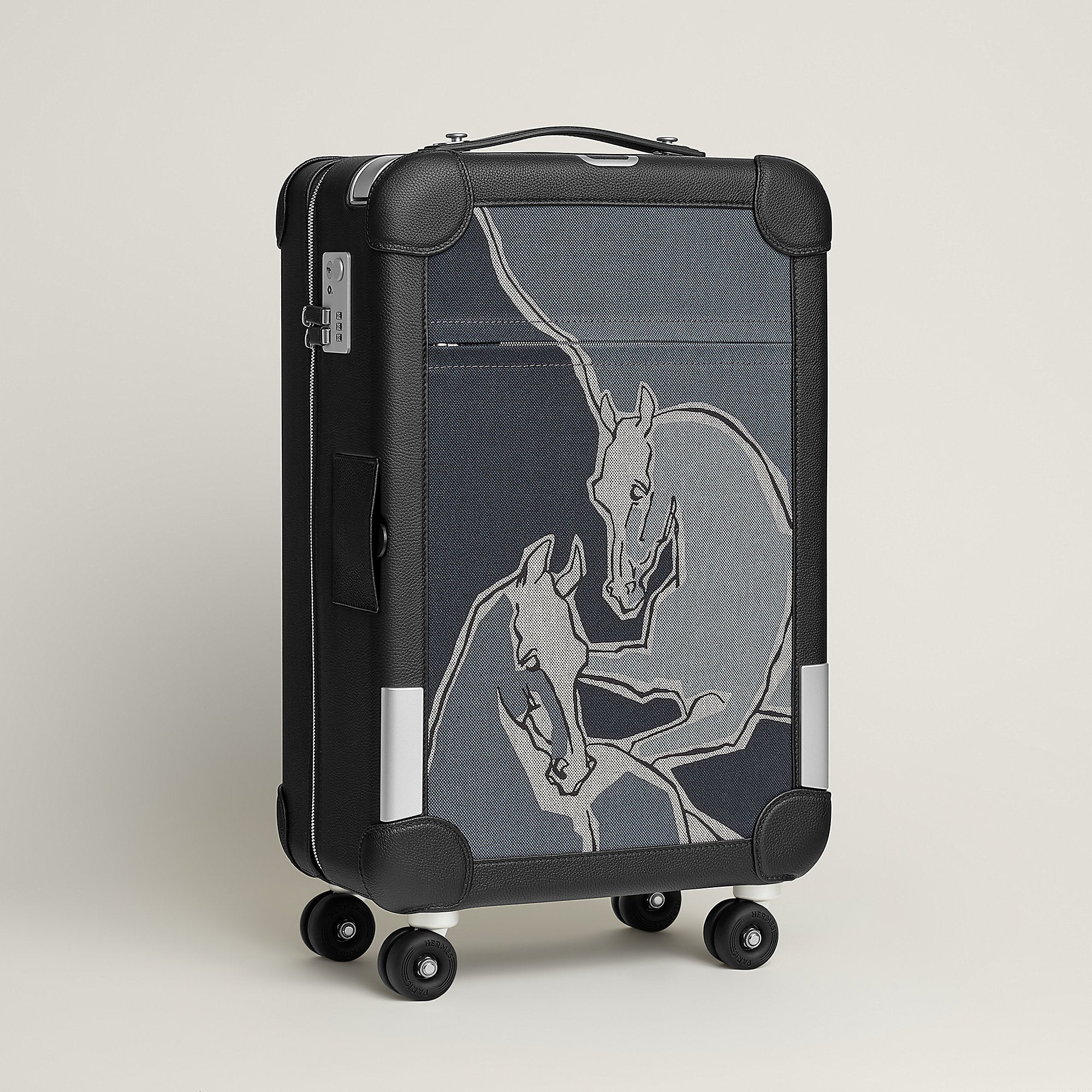 Hermes R.M.S Cabin Suitcase Gris Fonc