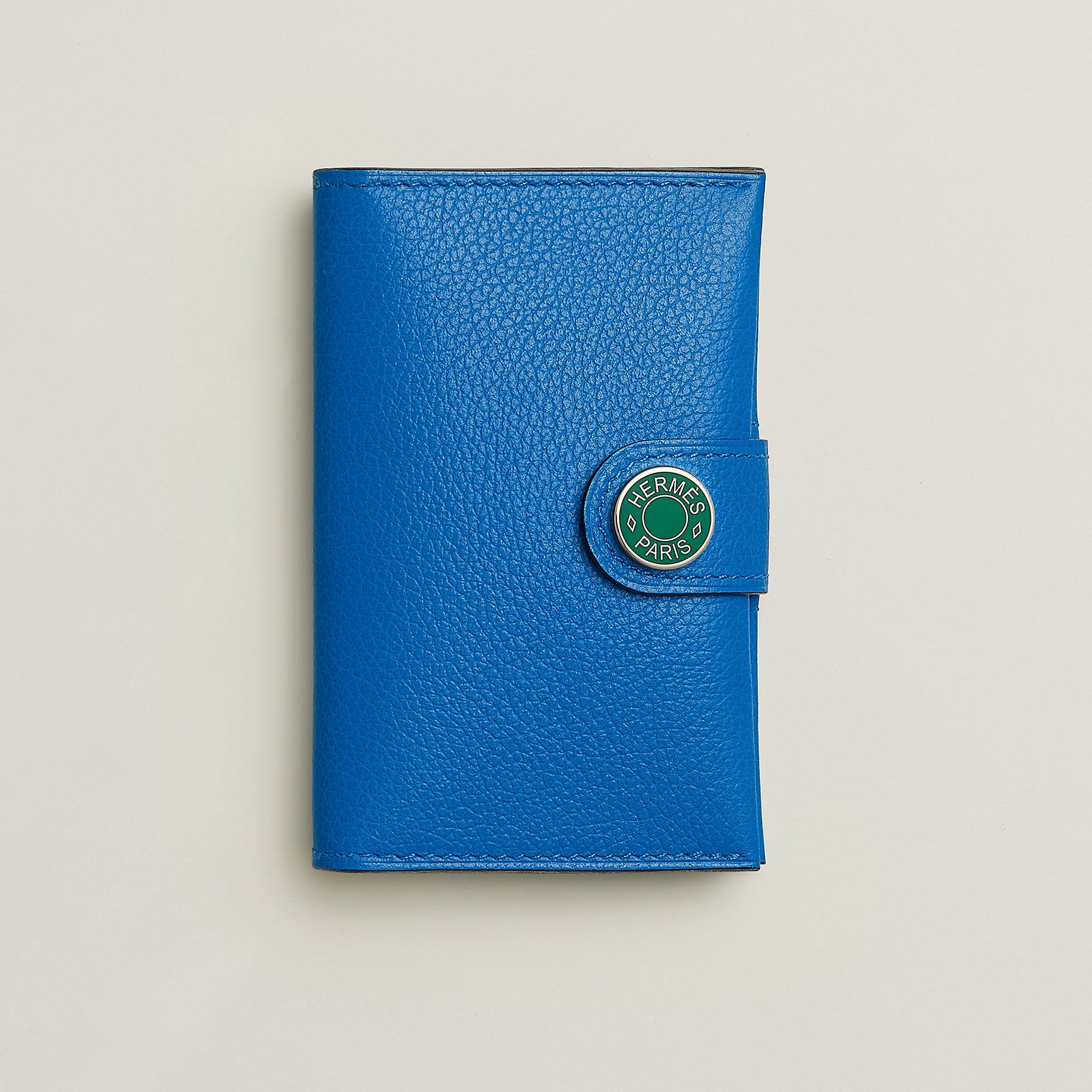 Hermes R.M.S Card Holder Bleu Zanzibar
