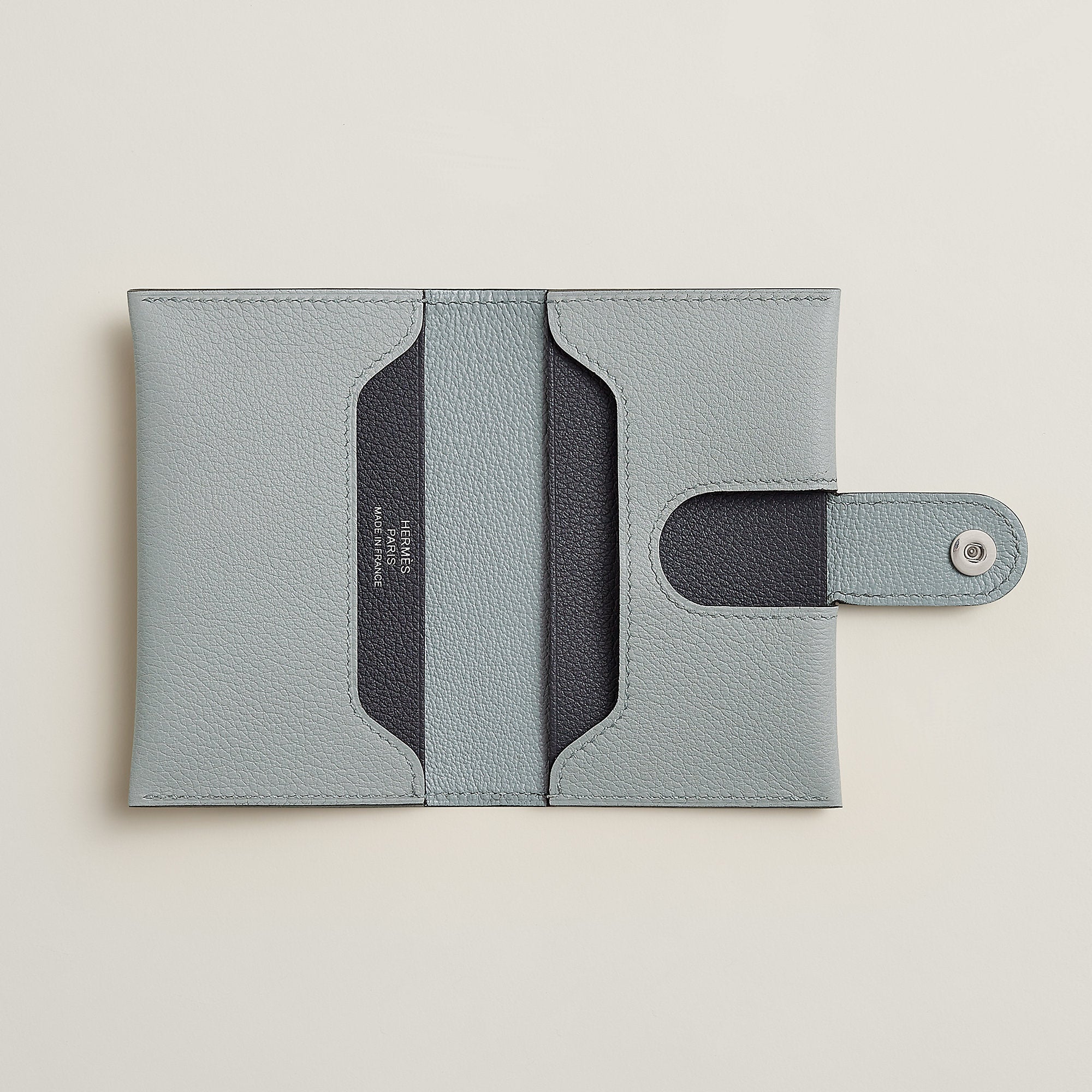 Hermes R.M.S Card Holder Bleu Glacier