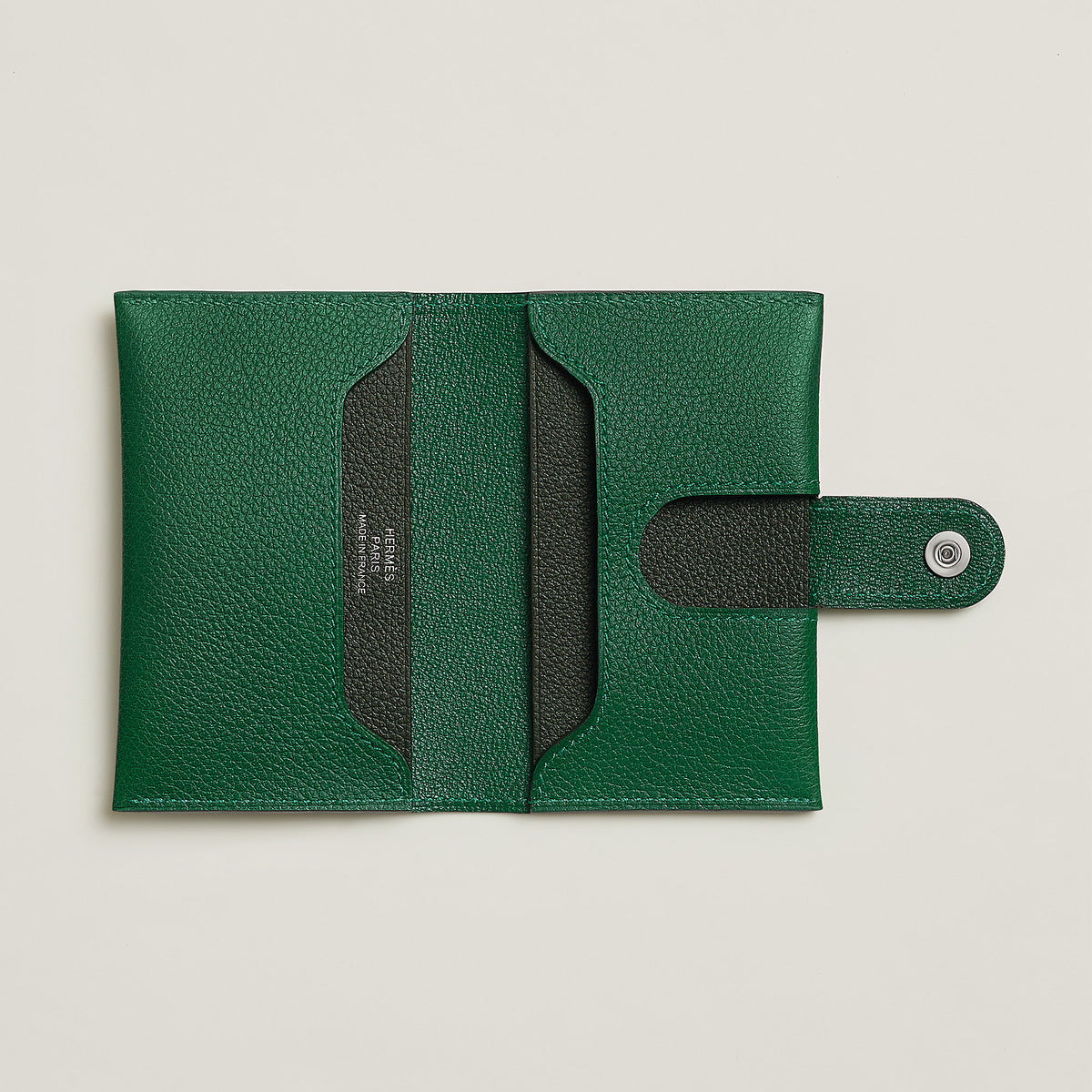 Hermes R.M.S Card Holder Vert Moyen