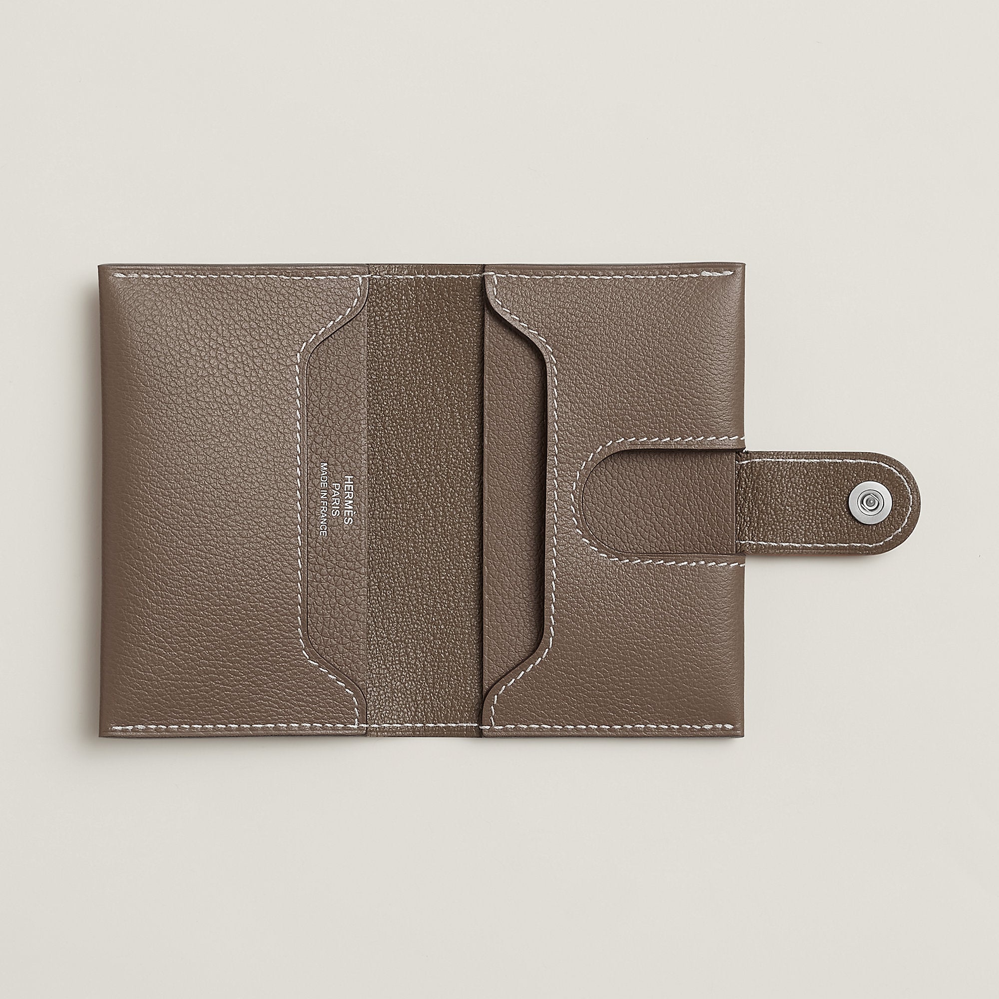 Hermes R.M.S Card Holder Toupe