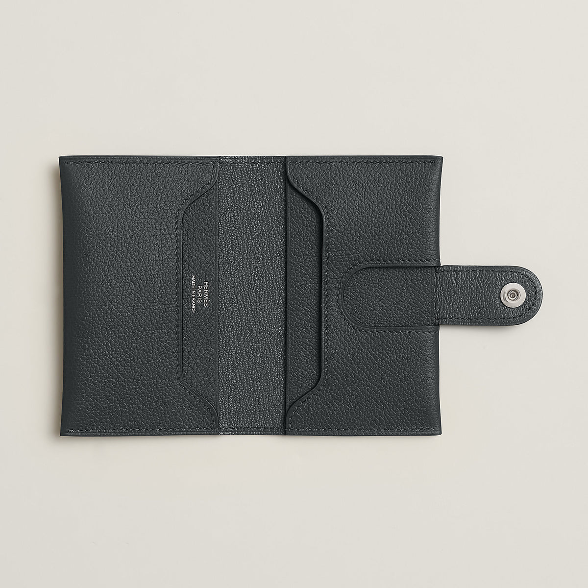 Hermes R.M.S Card Holder Gris Misty