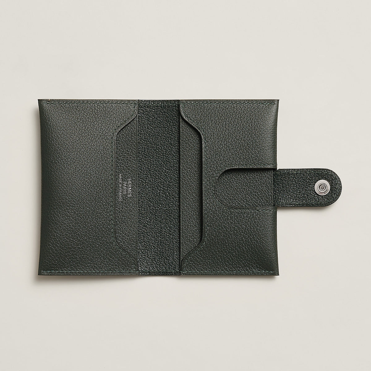 Hermes R.M.S Card Holder Vert Fonc