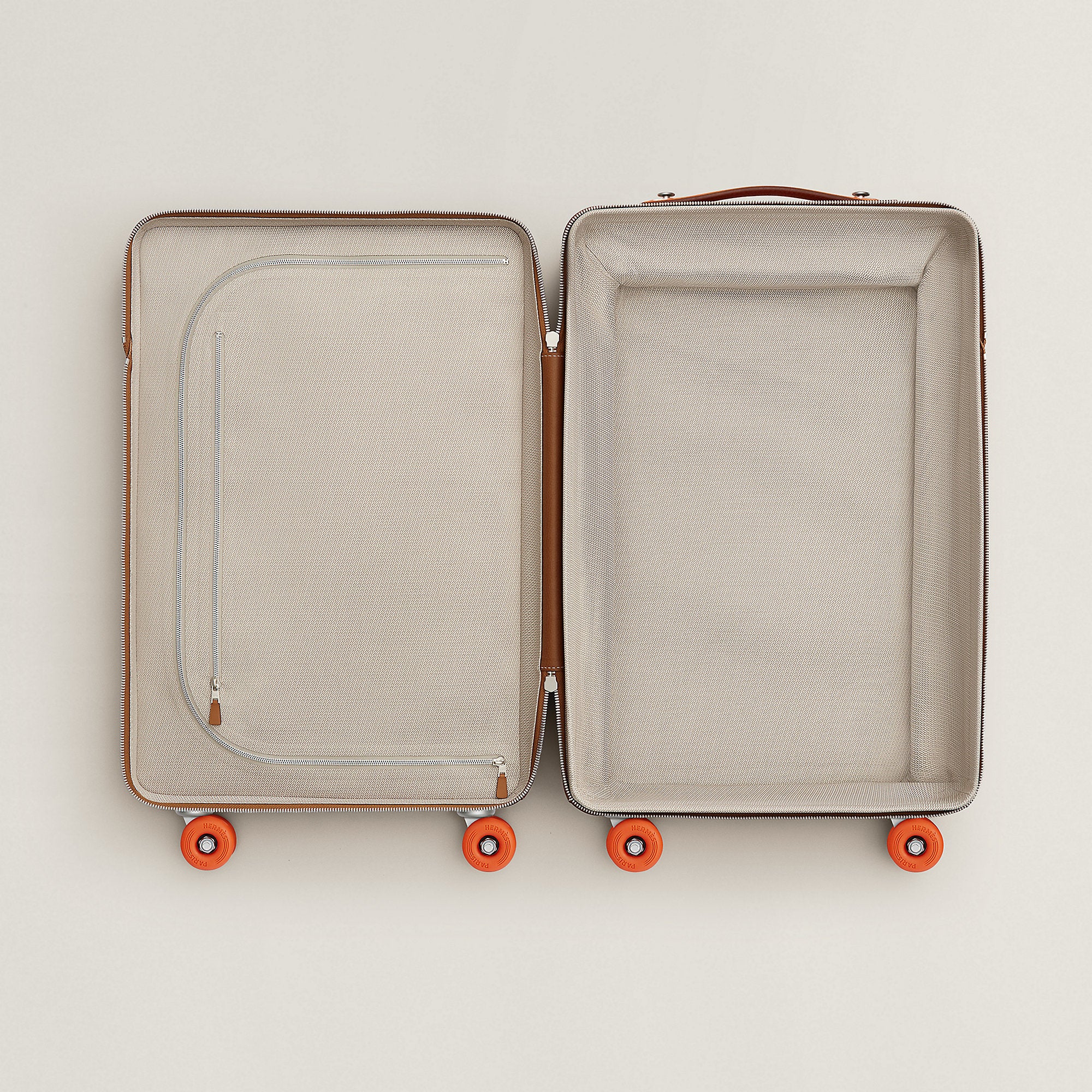 Hermes R.M.S Block Cabin Suitcase Fauve