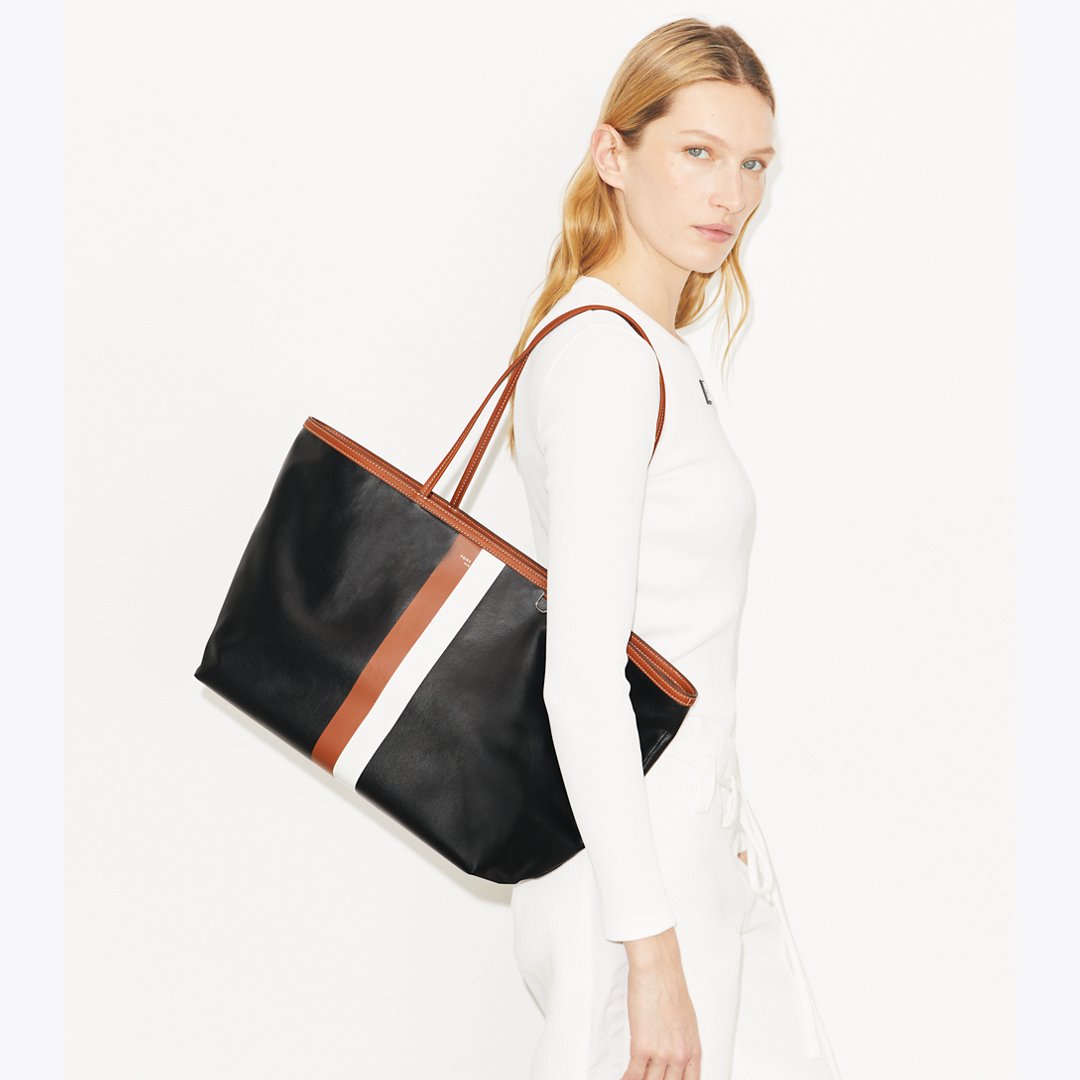 Tory Burch Racer Tote Black