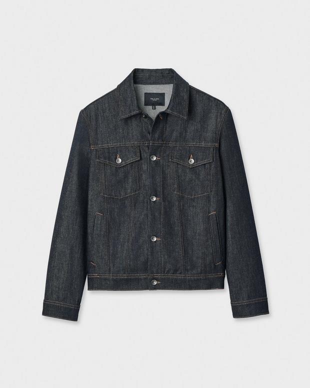 Rag & Bone Rb 3 Raw Denim Trucker Jacket