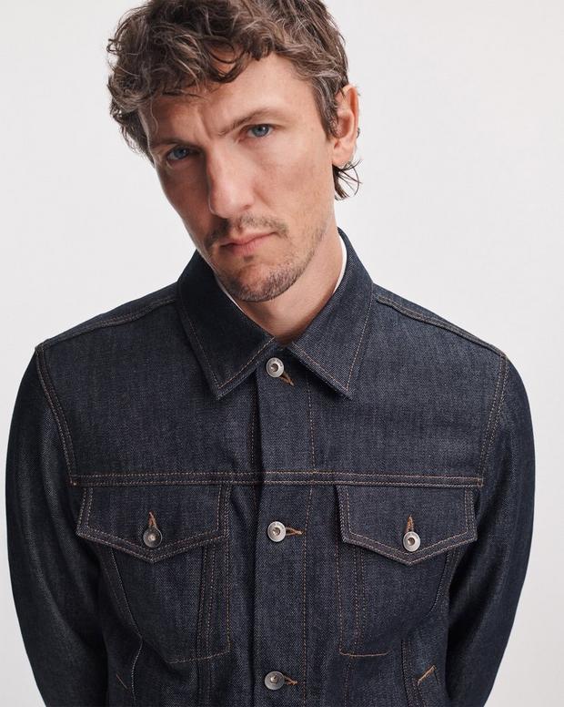 Rag & Bone Rb 3 Raw Denim Trucker Jacket