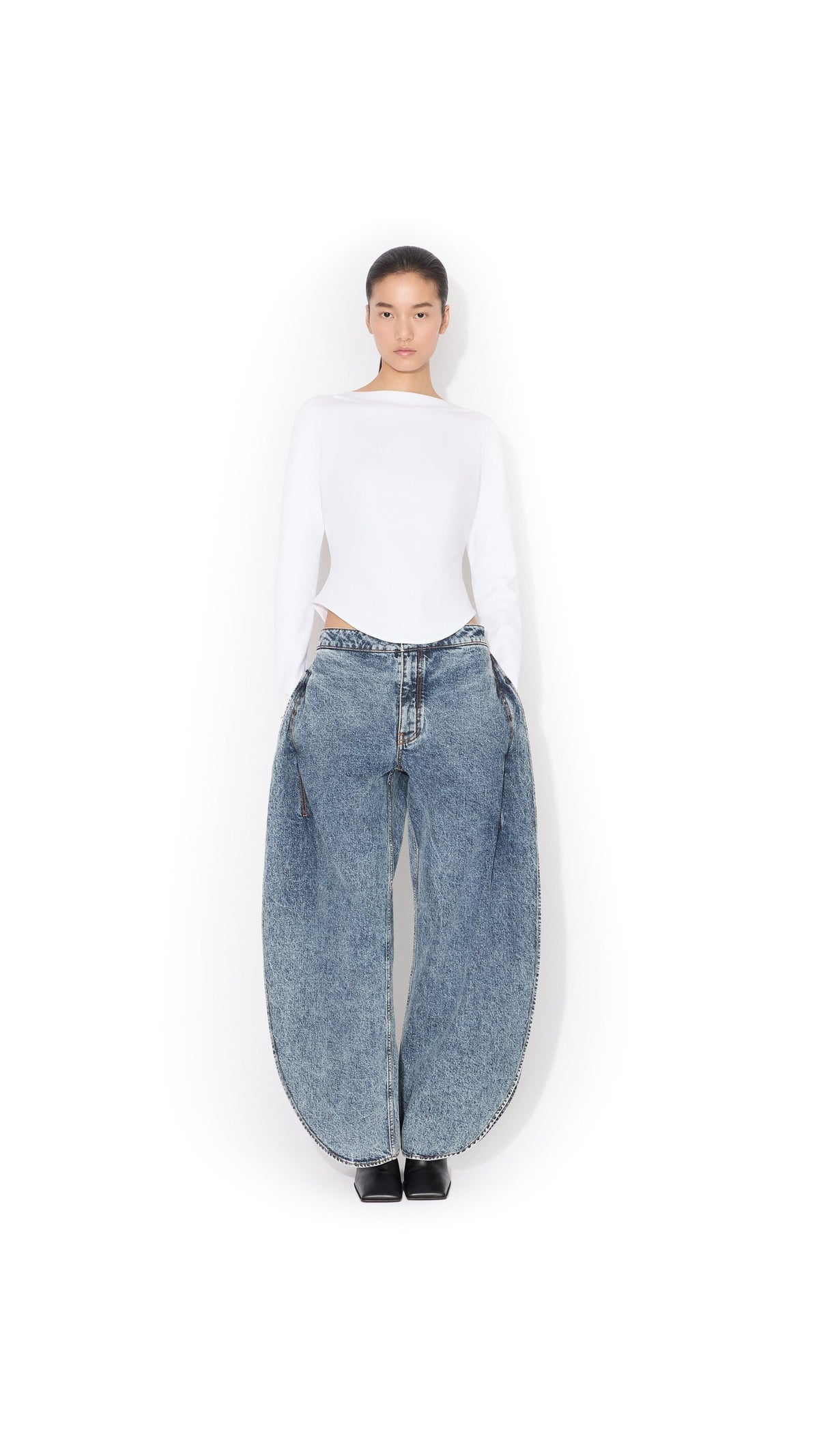 Alaïa Petal Denim Pants
