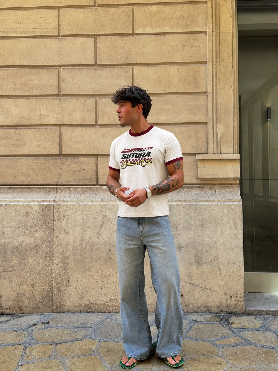 Rosso club ringer tee