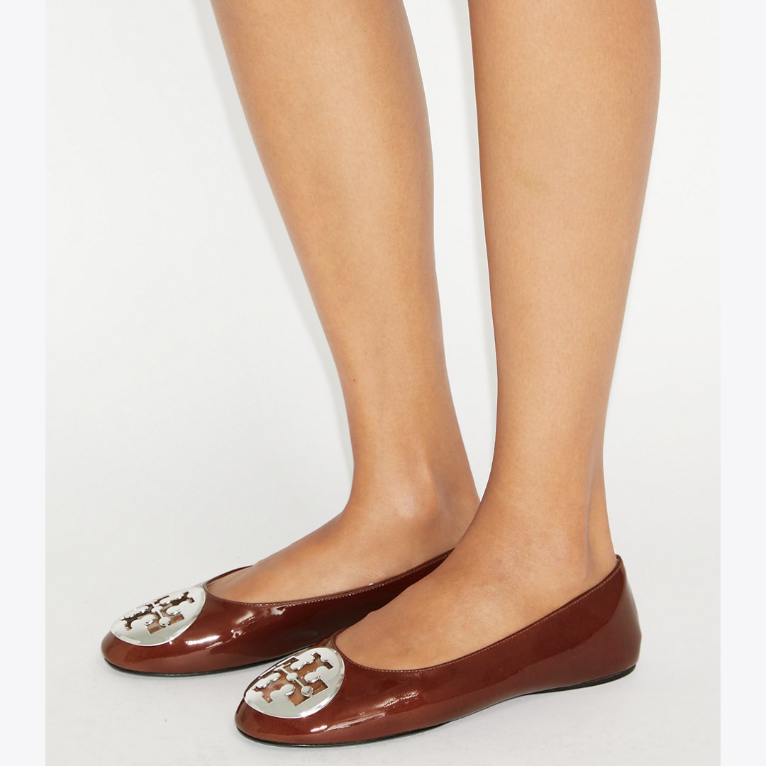 Tory Burch Reva Ballet RUSSET BROWN