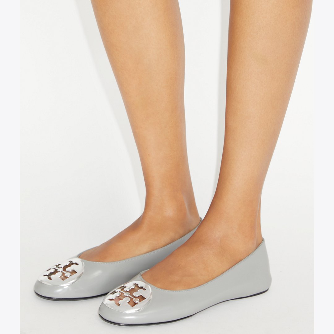 Tory Burch Reva Ballet LOUTRE GRAY