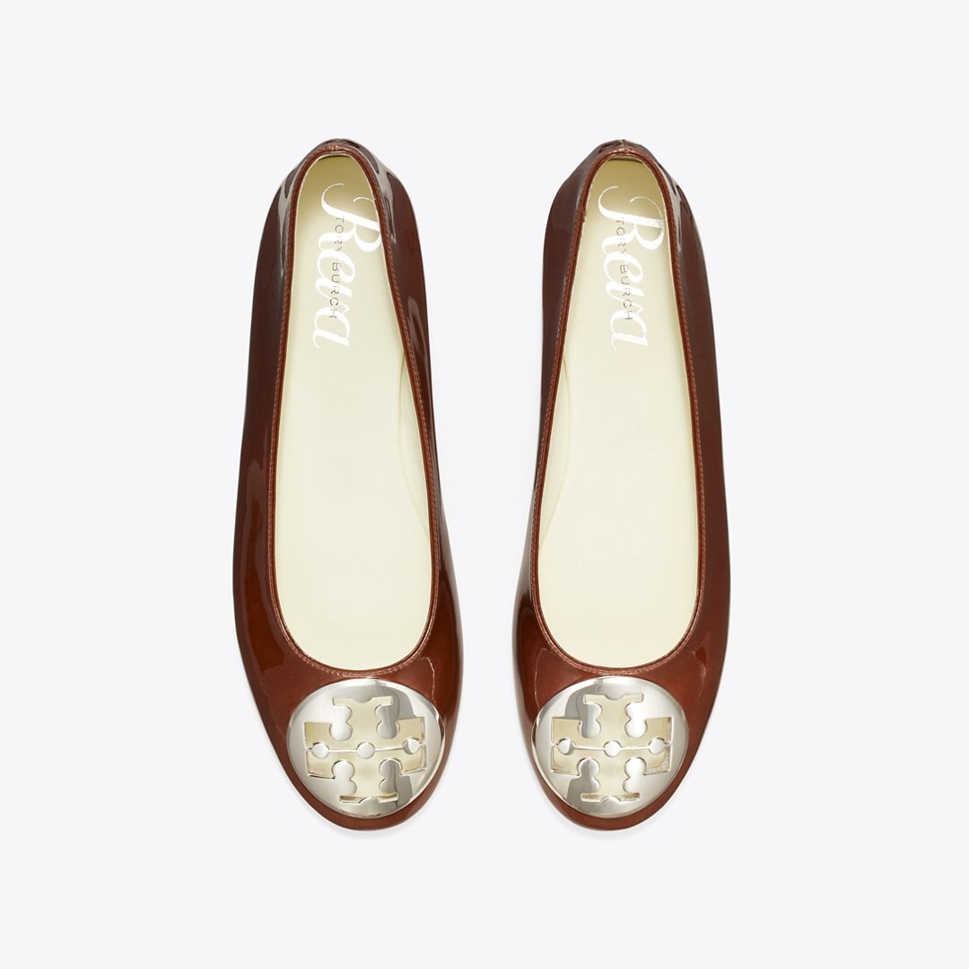 Tory Burch Reva Ballet RUSSET BROWN