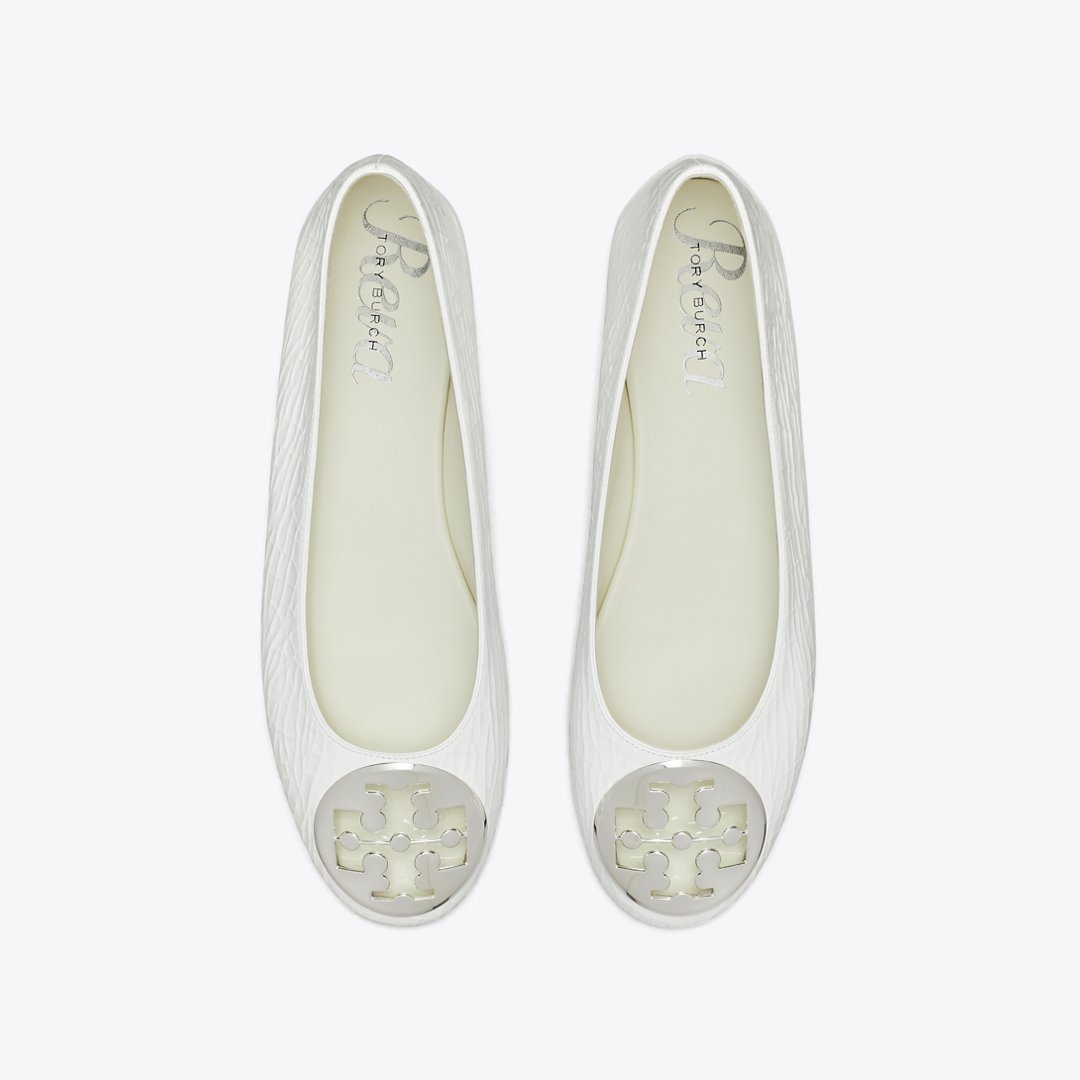 Tory Burch Reva Ballet WHITE
