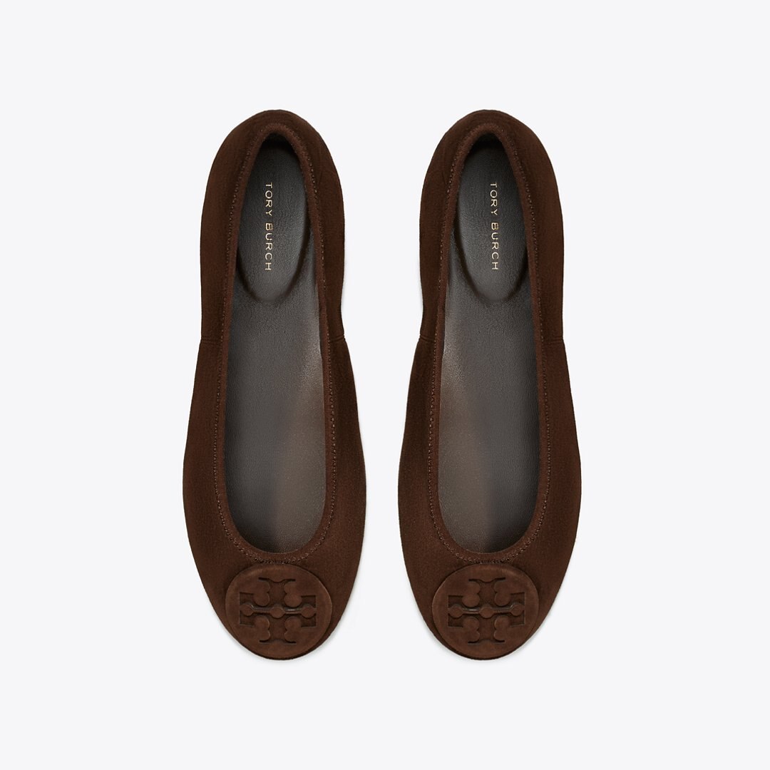 Tory Burch Reva Travel Ballet DARK COCOA / DARK COCOA
