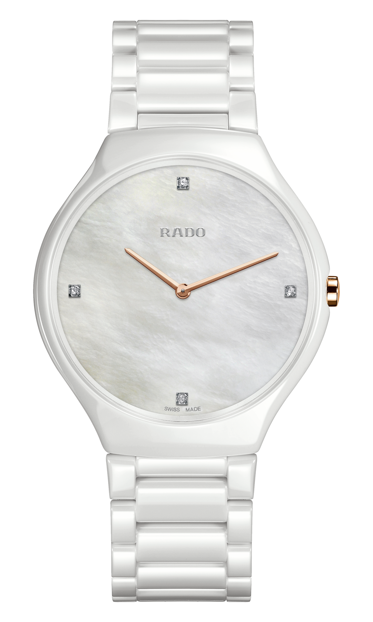 Seiko Rado True Round Thinline Diamonds White r27957909