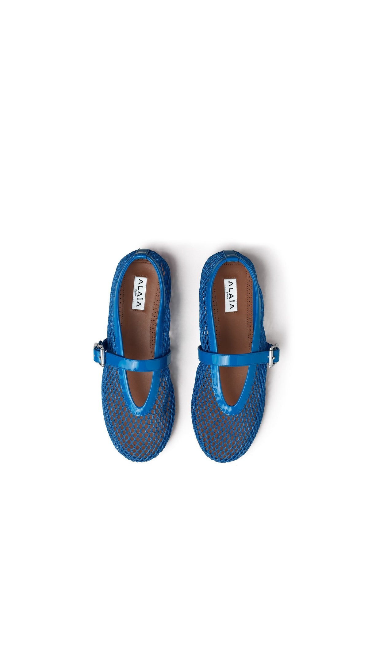 Alaïa Ballet Flats In Fishnet