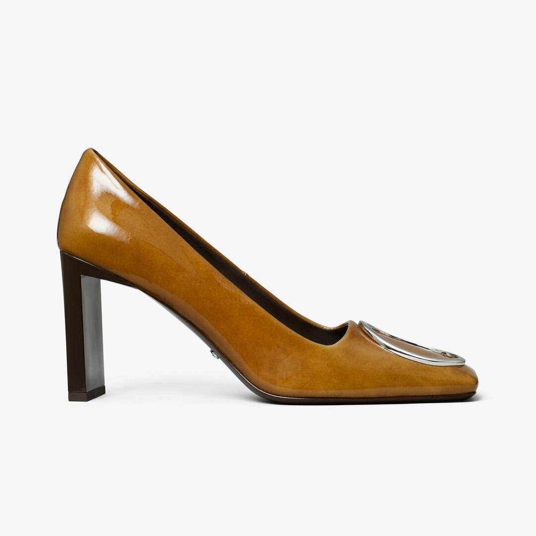 Tory Burch Ring Pump CARAMEL TAN / SILVER