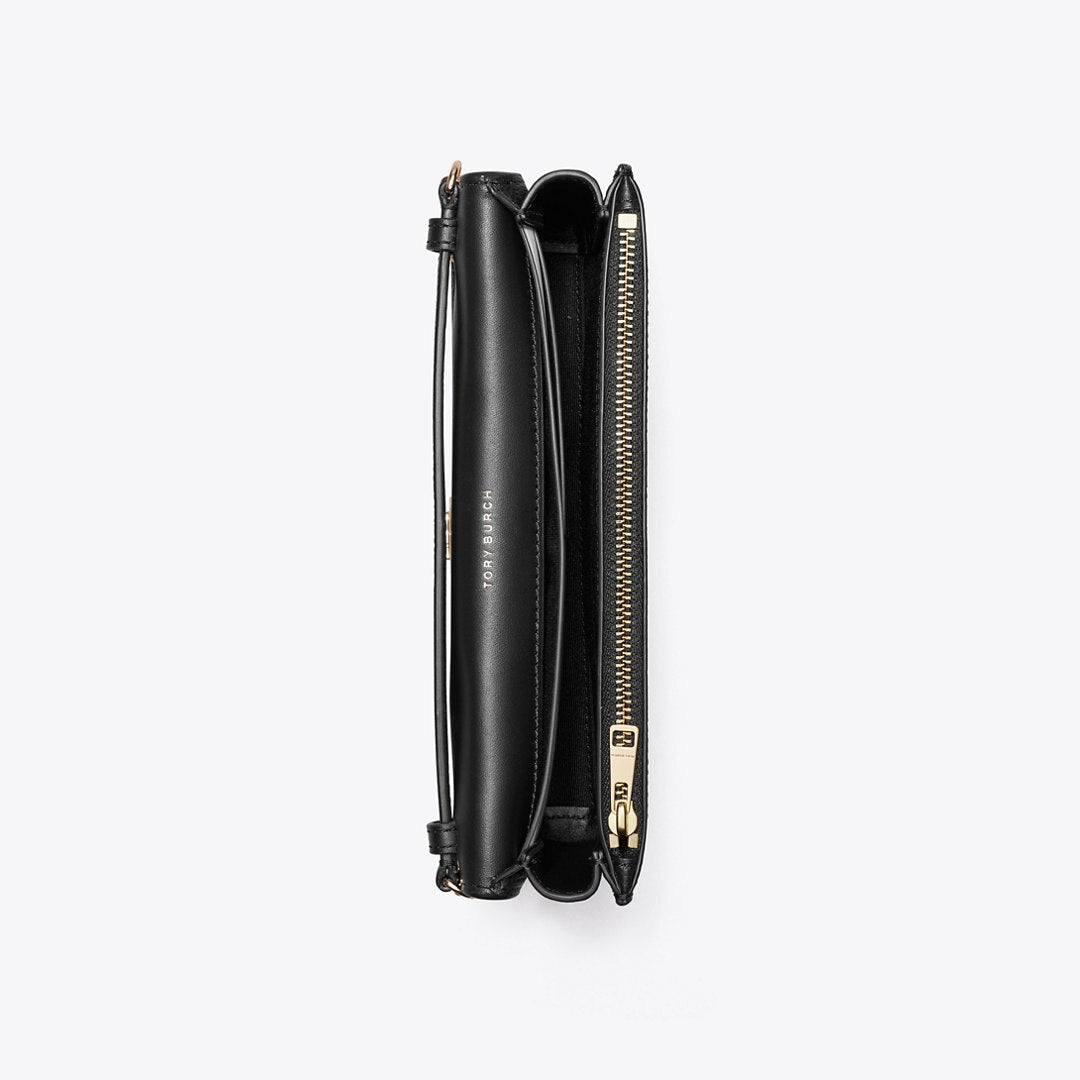 Tory Burch Robinson Pebbled Crossbody Black