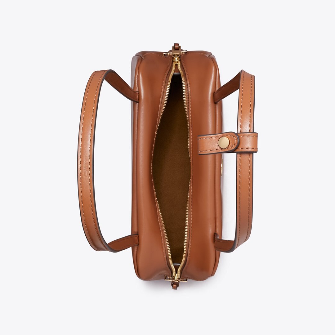 Tory Burch Robinson Satchel Aged Tan