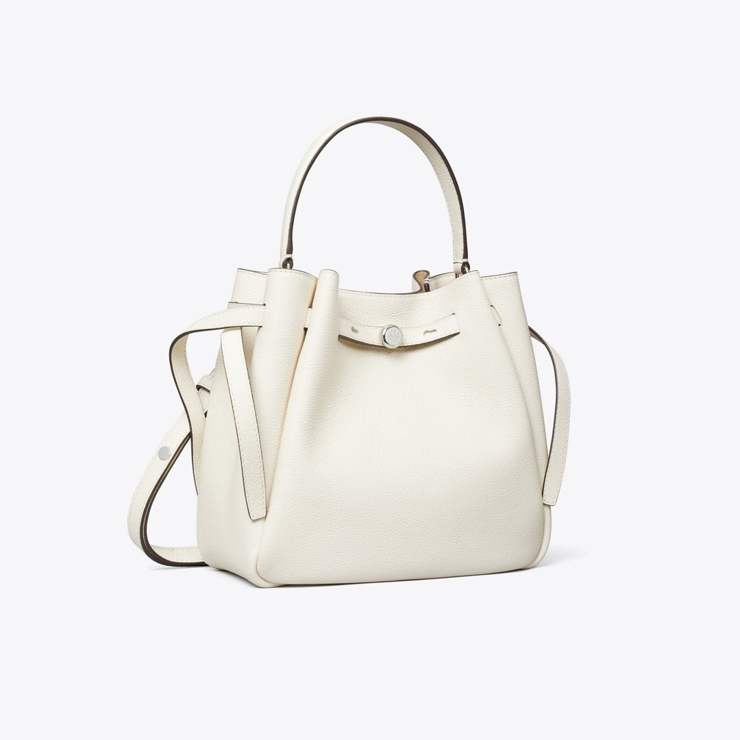 Tory Burch Romy Bucket Bag Light Cream