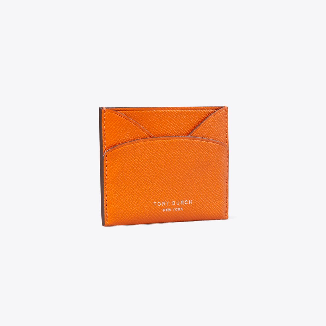 Tory Burch Romy Flat Card Case Orange