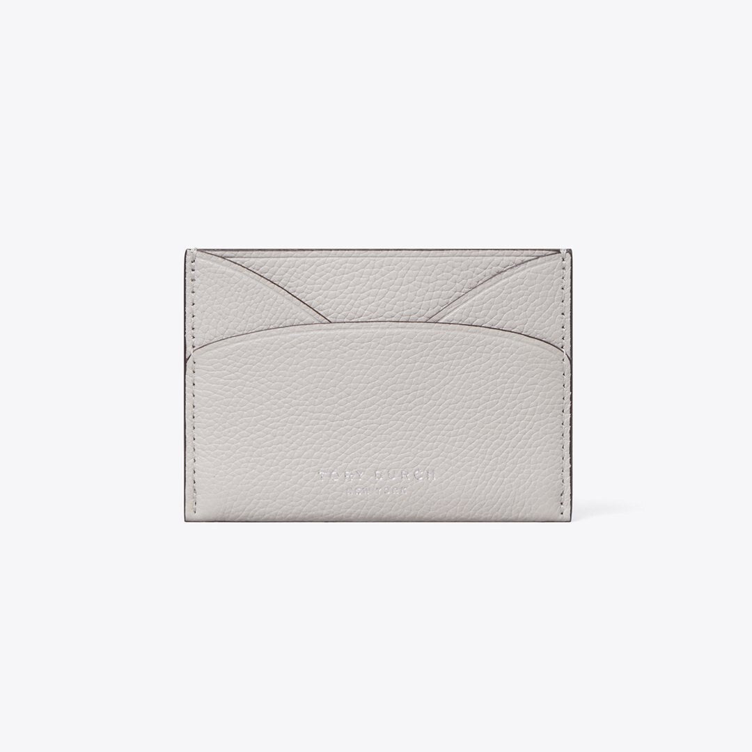Tory Burch Romy Flat Card Case Dove Gray