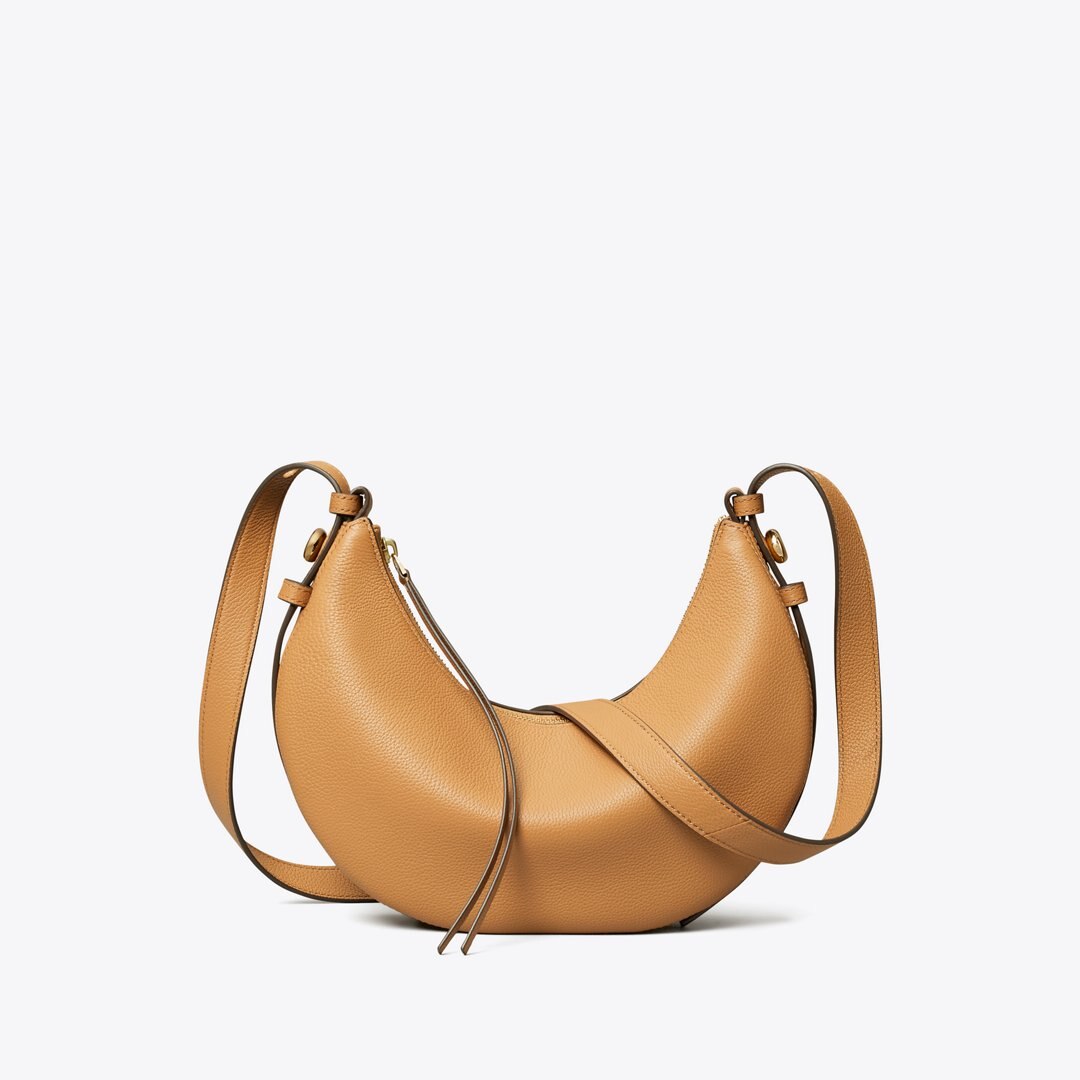 Tory Burch Romy Half Moon Bag Tiramisu