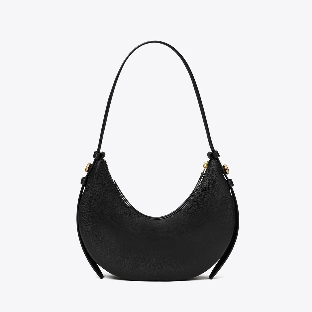 Tory Burch Romy Half Moon Bag Black
