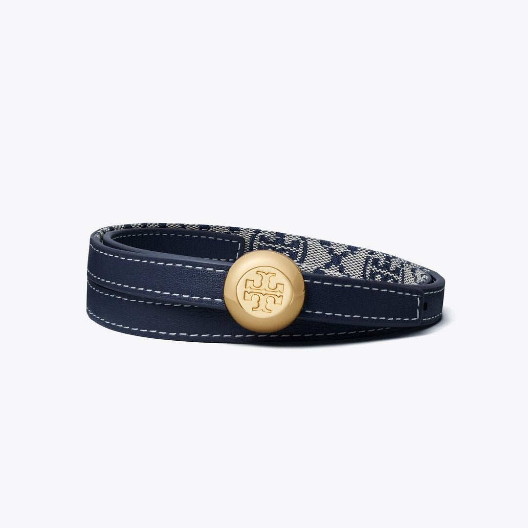 Tory Burch Romy Reversible Belt Tory Navy