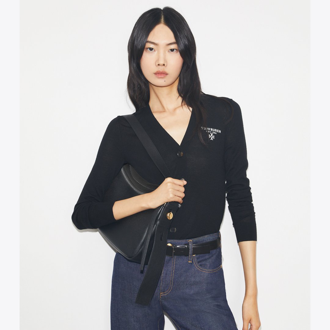 Tory Burch Romy Shoulder Bag Black