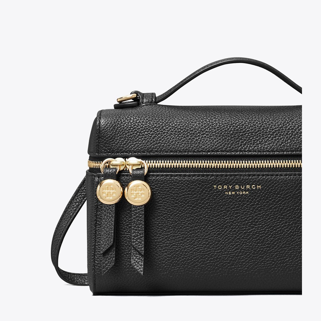 Tory Burch Romy Slim Top Handle Bag Black