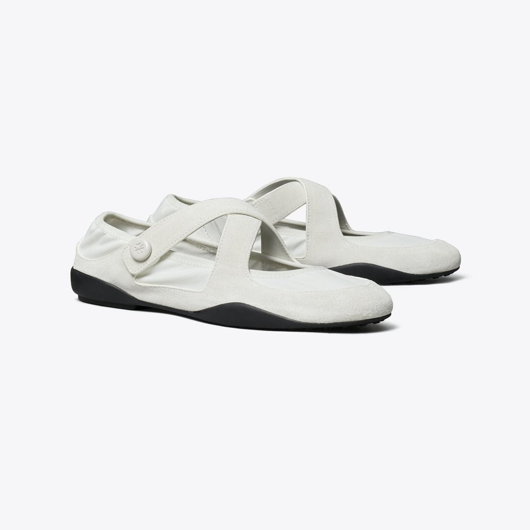 Tory Burch Romy Sport Mary Jane BIANCO LAREDO