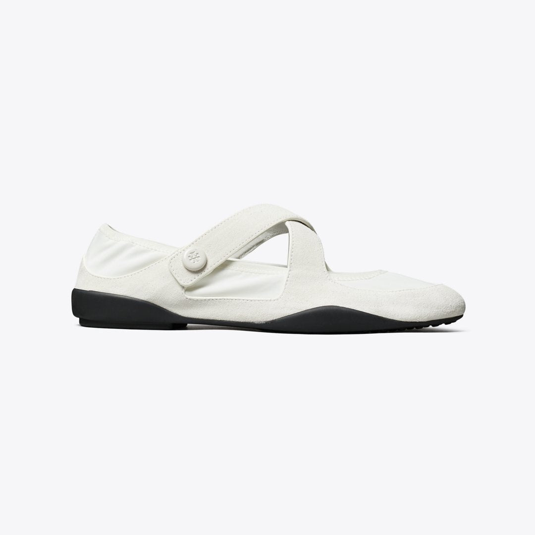 Tory Burch Romy Sport Mary Jane BIANCO LAREDO