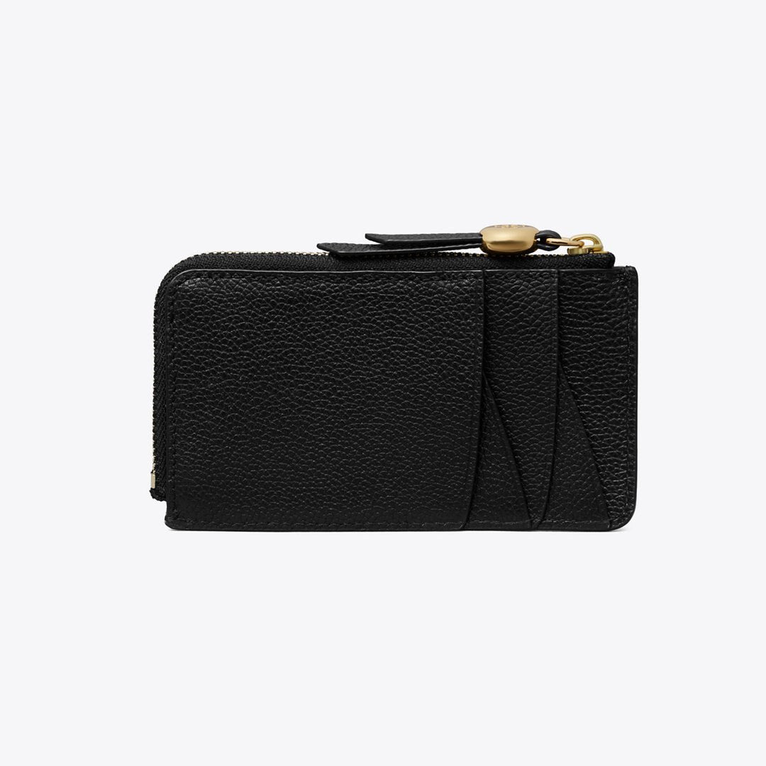 Tory Burch Romy Zip Card Case Black