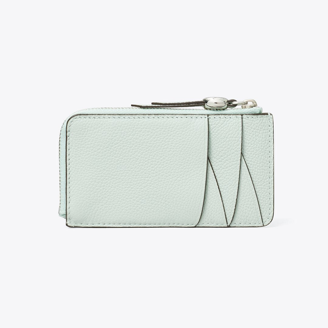 Tory Burch Romy Zip Card Case Light Green