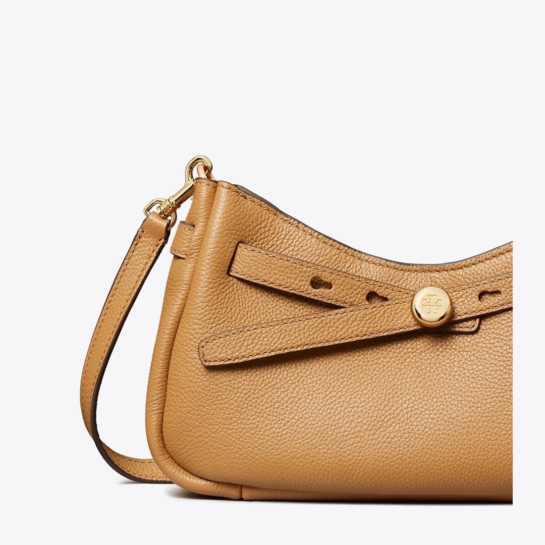 Tory Burch Romy Zip Top Crossbody Tiramisu