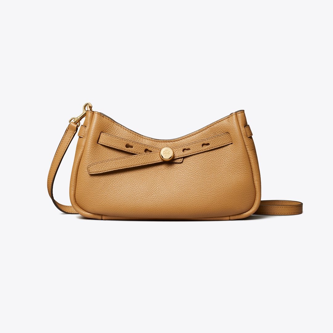 Tory Burch Romy Zip Top Crossbody Tiramisu