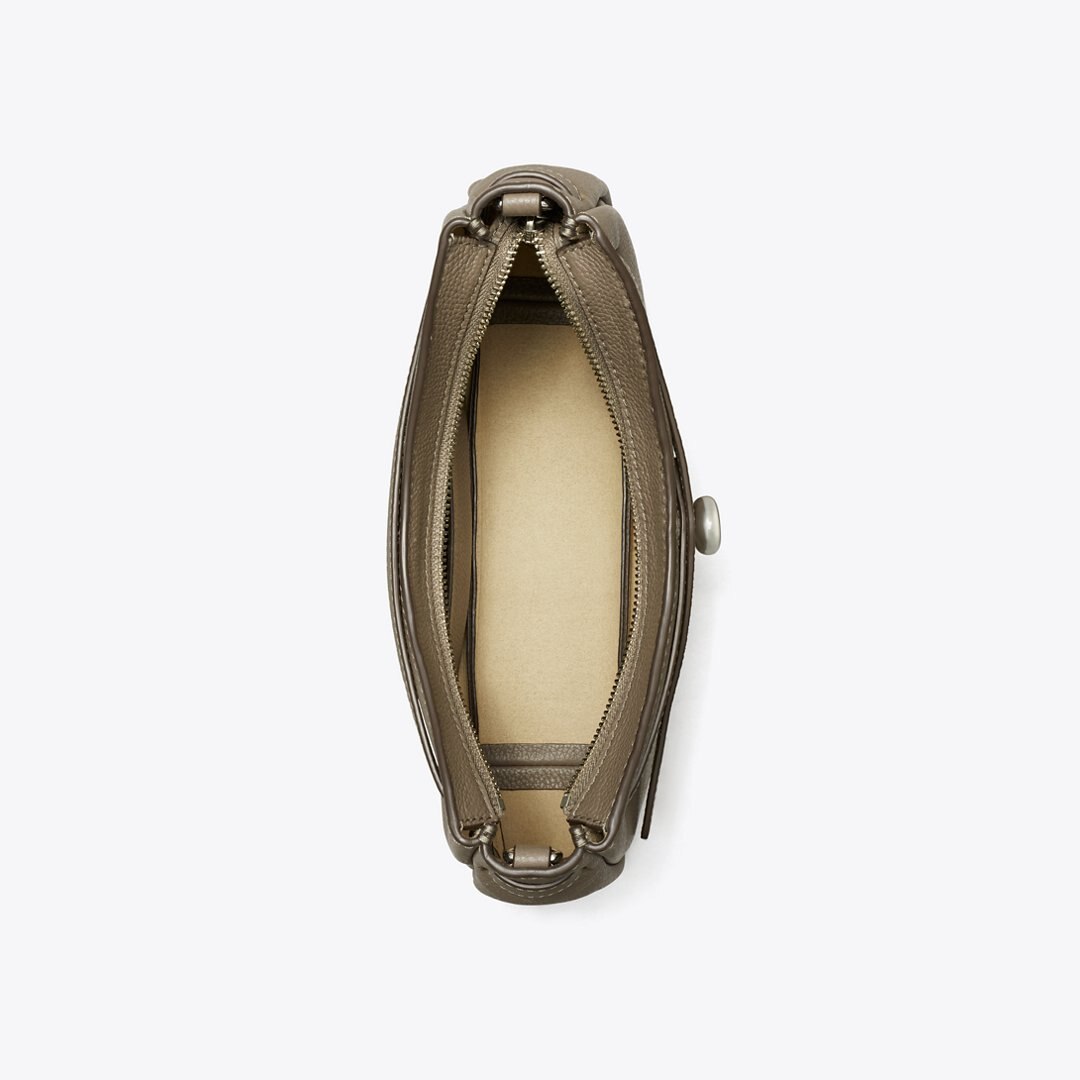 Tory Burch Romy Zip Top Crossbody Wild Mushroom