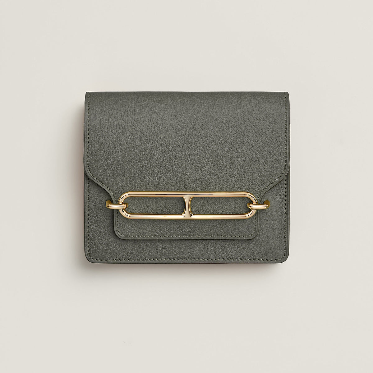 Hermes Roulis Slim Wallet Gris Meyer