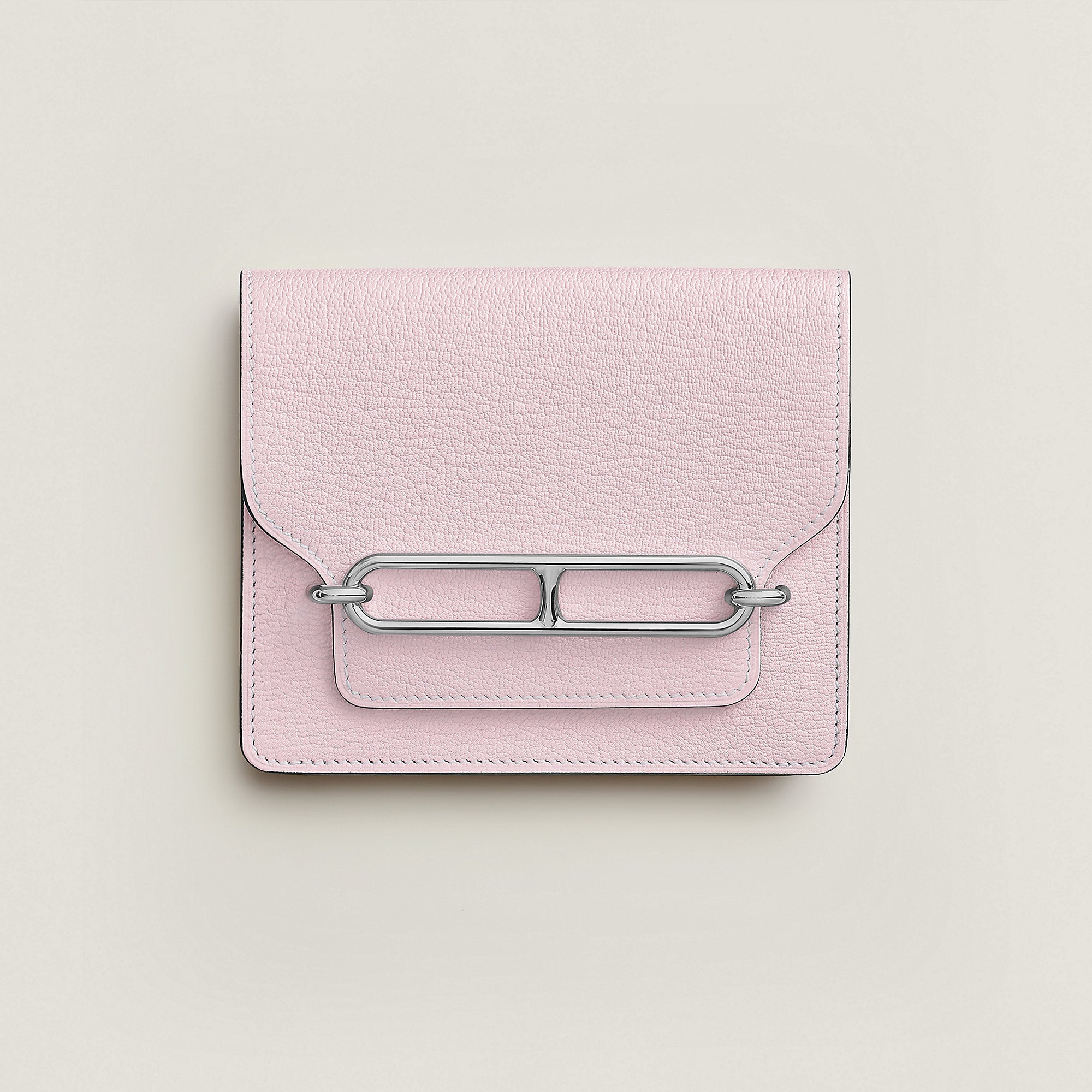 Hermes Roulis Slim Wallet Rose Darling