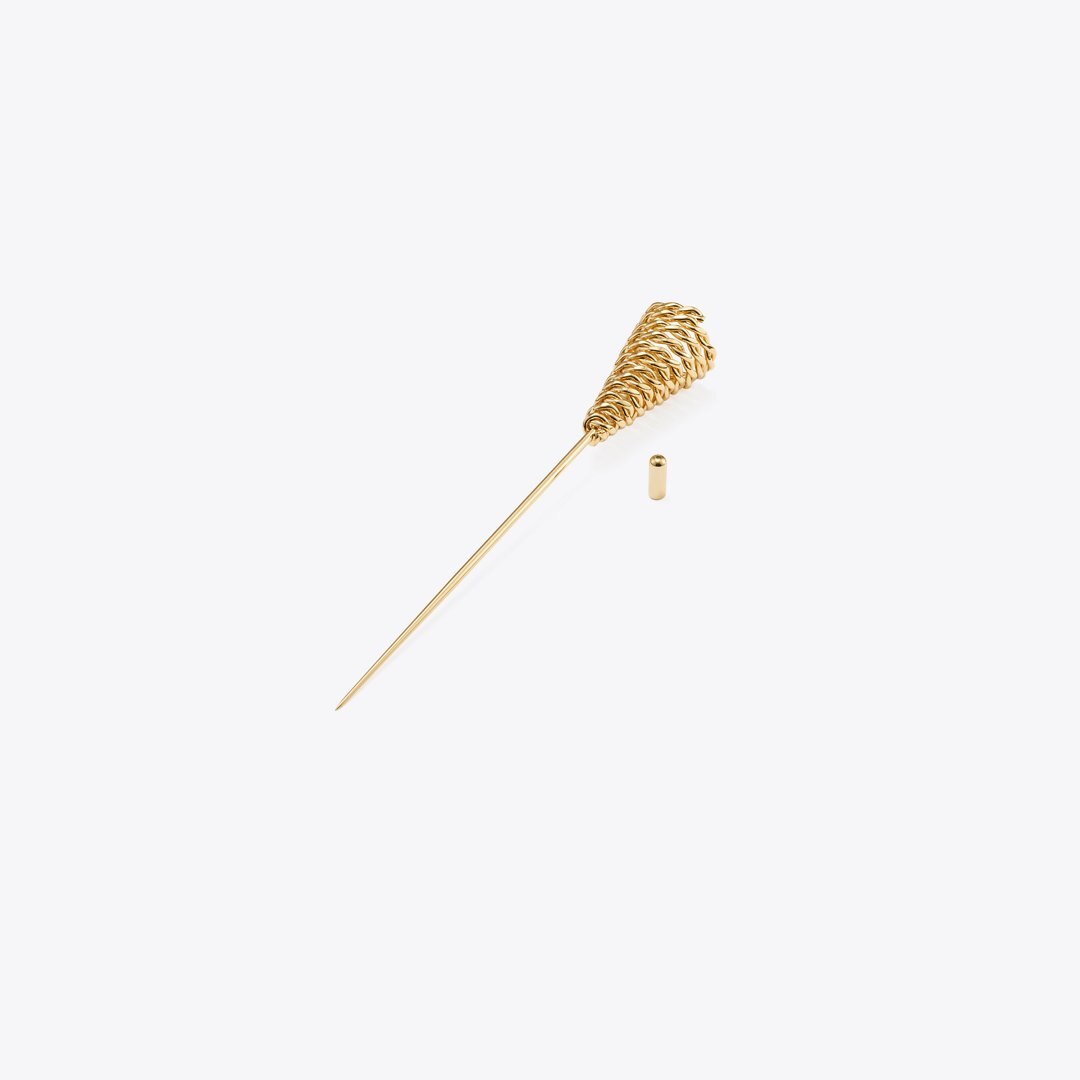 Tory Burch Runway Honeycomb Pin Light Brass