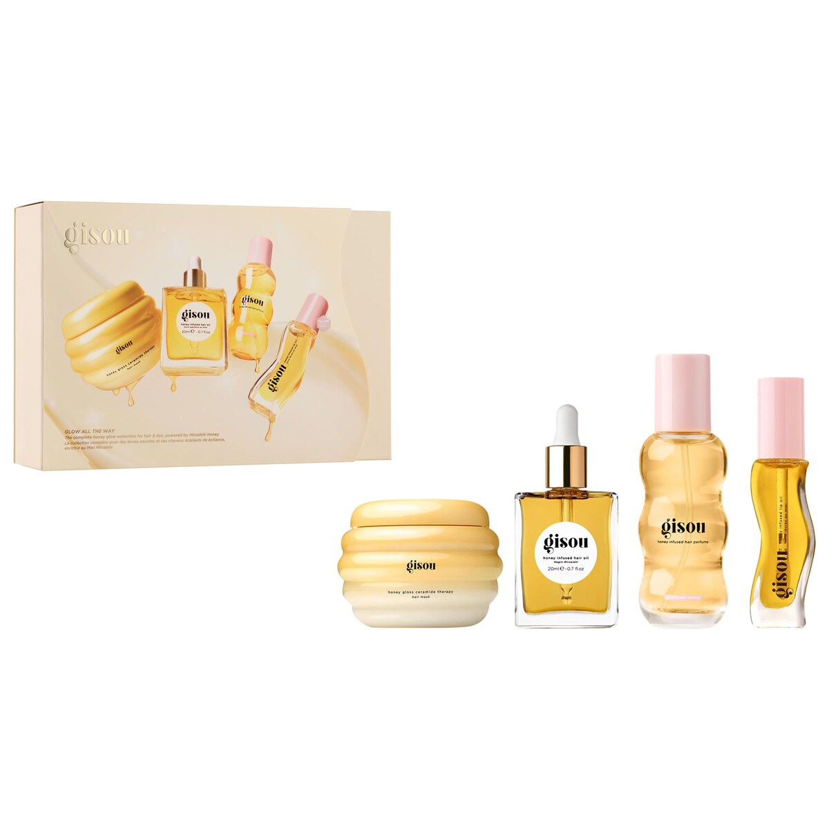 Glow All The Way Hair and Lip Gift Set