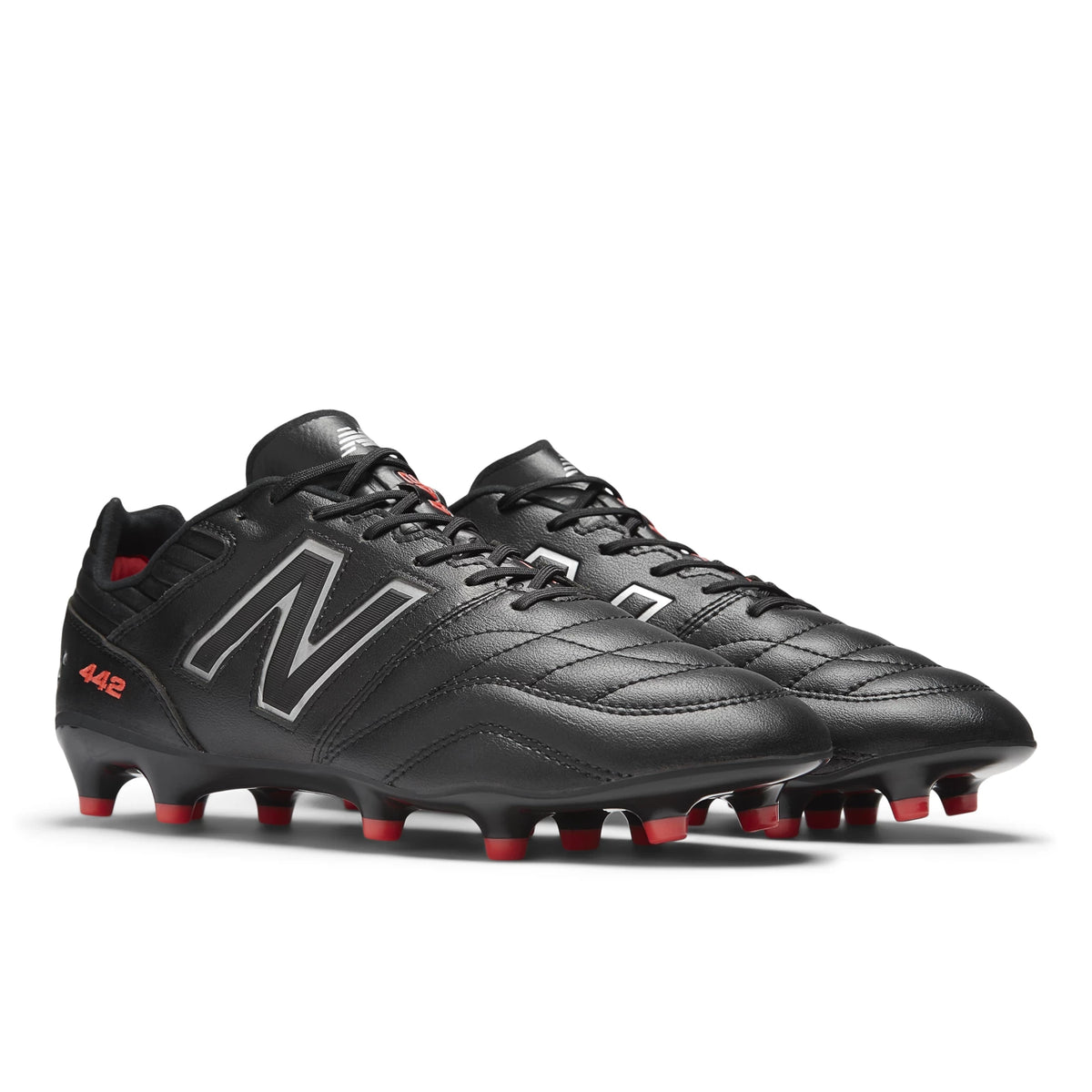 New Balance 442 PRO FG V2 NON KL Black with White and True Red