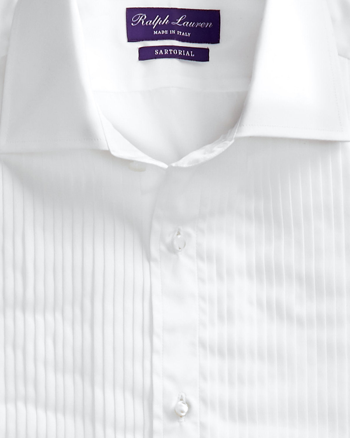 Ralph Lauren Poplin French Cuff Tuxedo Shirt