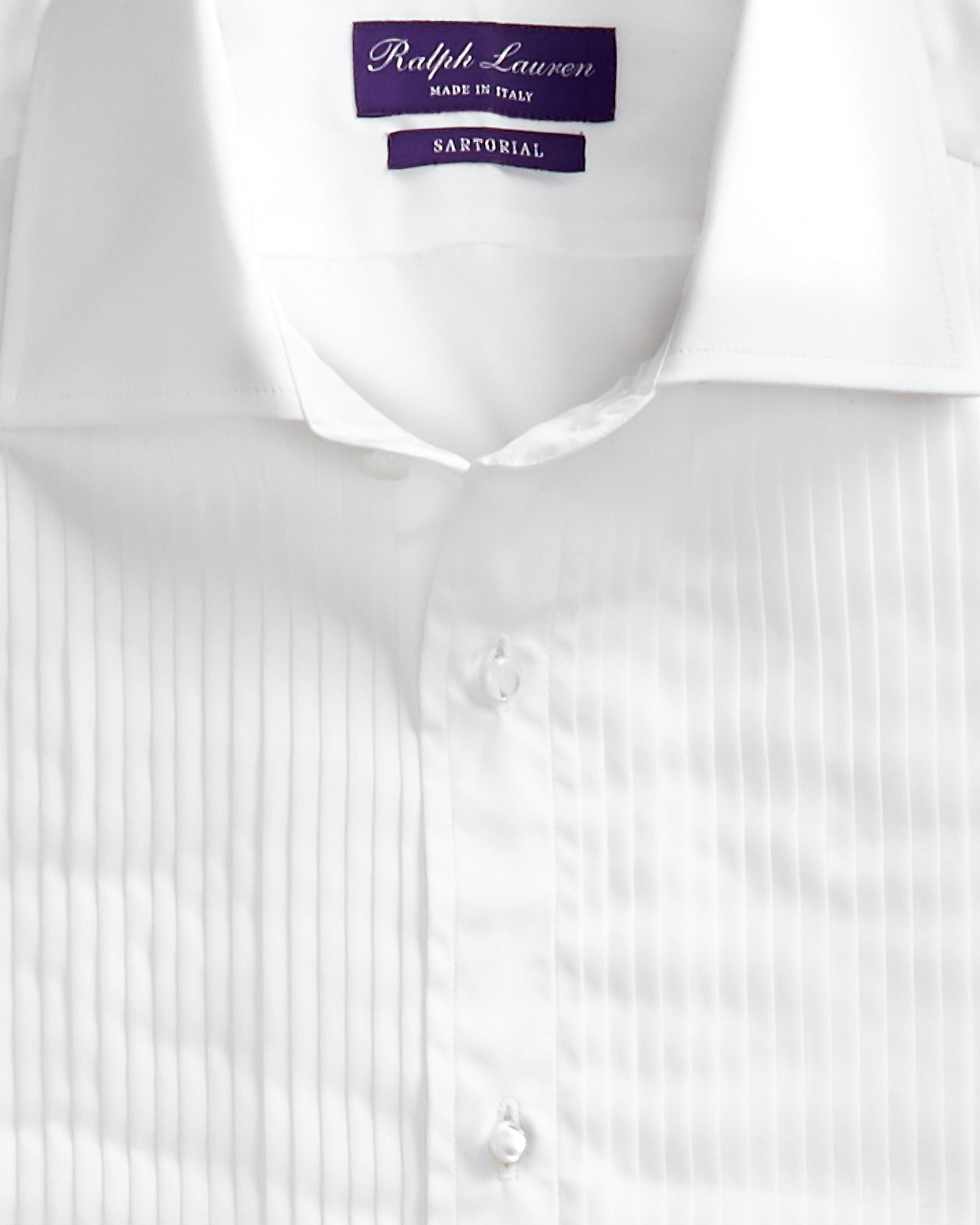Ralph Lauren Poplin French Cuff Tuxedo Shirt