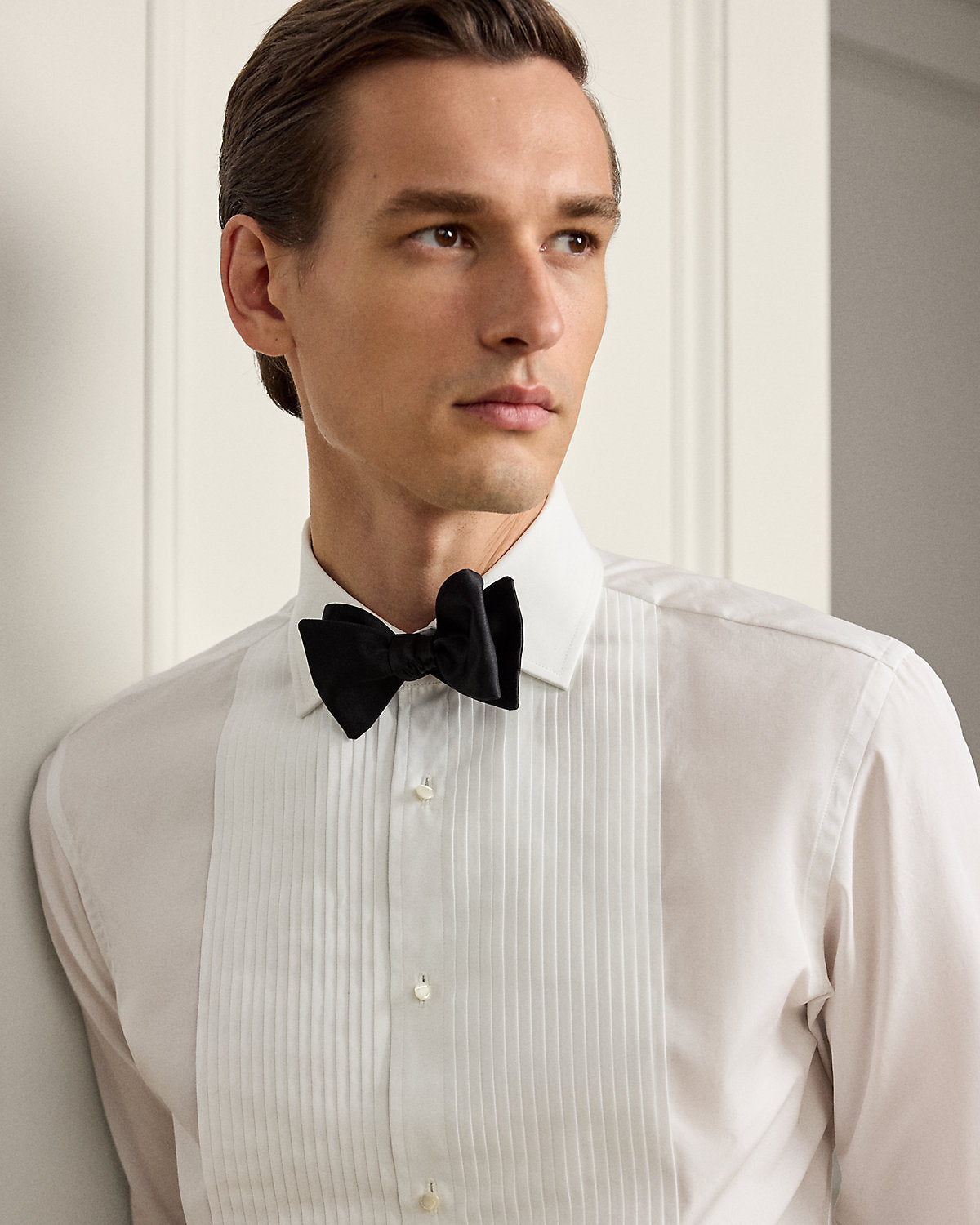 Ralph Lauren Poplin French Cuff Tuxedo Shirt