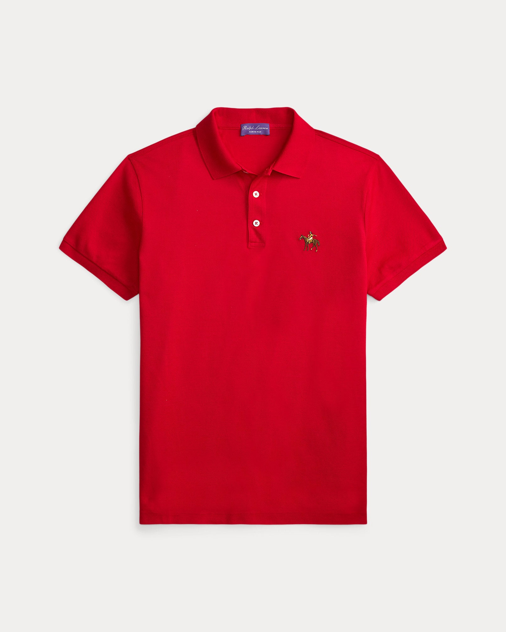 Ralph Lauren Custom Slim Fit Piqué Polo Shirt