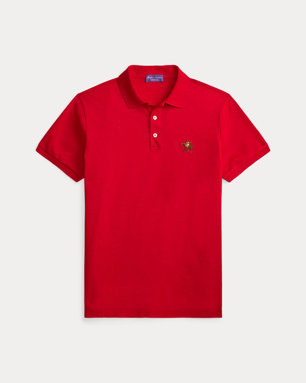 Ralph Lauren Custom Slim Fit Piqué Polo Shirt