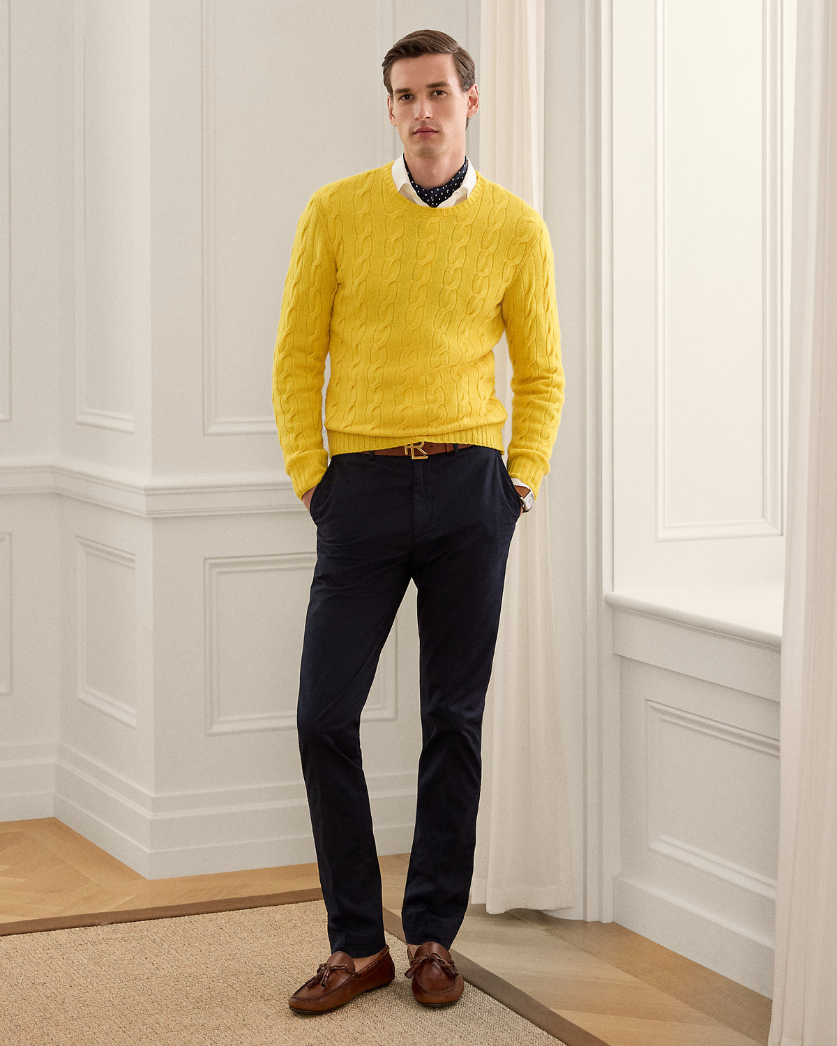 Ralph Lauren CableKnit Cashmere Sweater