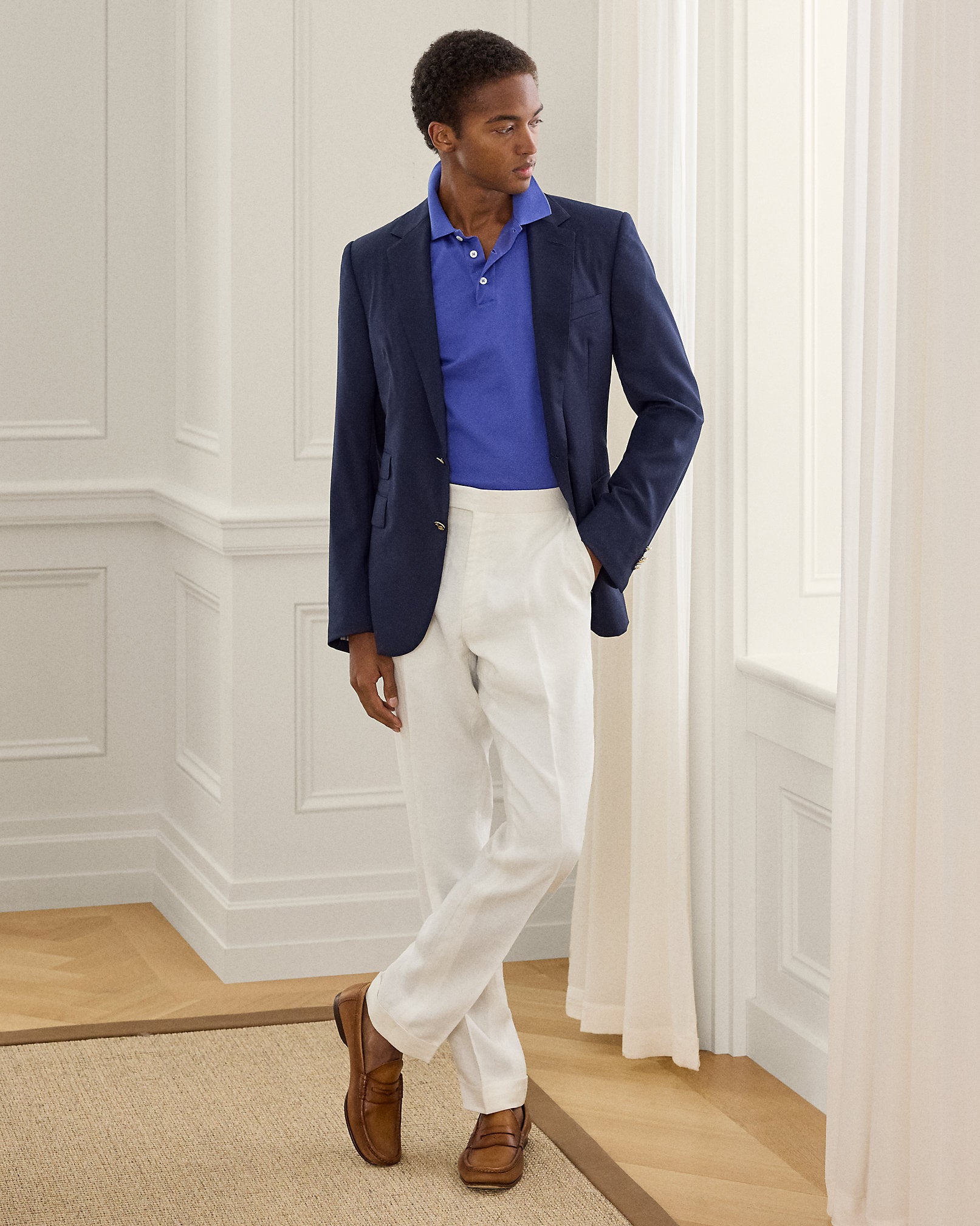 Ralph Lauren Custom Slim Fit Piqué Polo Shirt